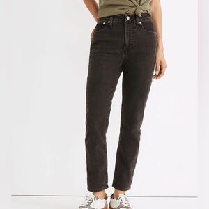 The Curvy Perfect Vintage Jean Madewell Lunar Wash Black Size 30 NWT